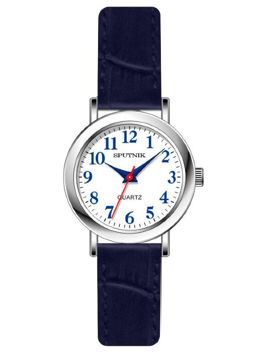 Наручные часы Спутник Л-201150-1 (бел.,син.оф.) синий рем