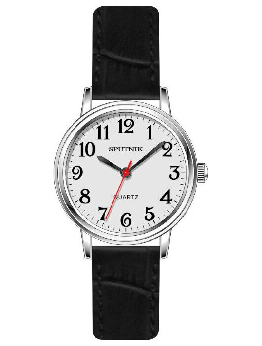 Наручные часы Спутник Л-201160-1 (сталь) черный рем