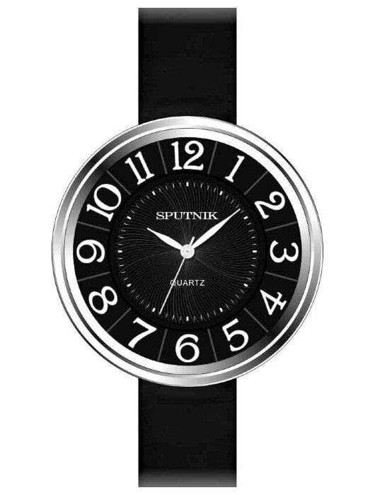 Наручные часы Спутник Л-201050-1 (черн.) черный рем