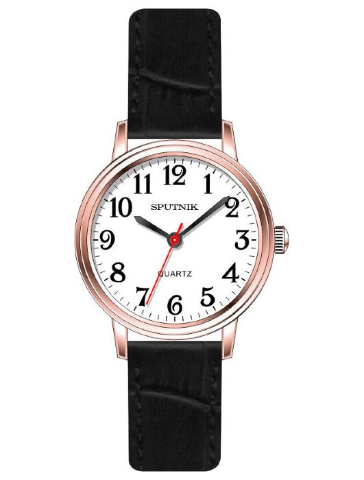 Наручные часы Спутник Л-201160-8 (бел.) черный рем