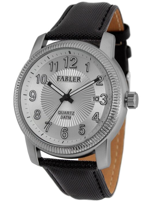 Наручные часы FABLER FM-710140-1 (сталь) 1 кален-рь,кож.рем