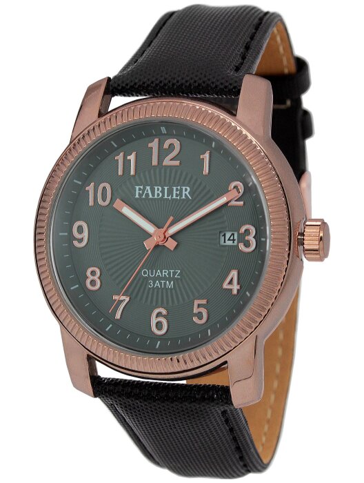 Наручные часы FABLER FM-710140-8 (сер.) 1 кален-рь,кож.рем