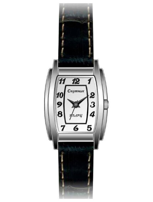 Наручные часы Спутник Л-200230-1 (сталь) черный рем