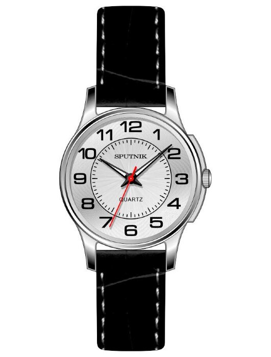 Наручные часы Спутник Л-200950-1 (сталь) черный рем