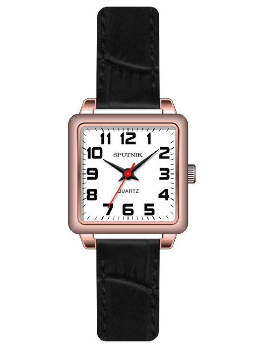 Наручные часы Спутник Л-201130-8 (бел.) черный рем