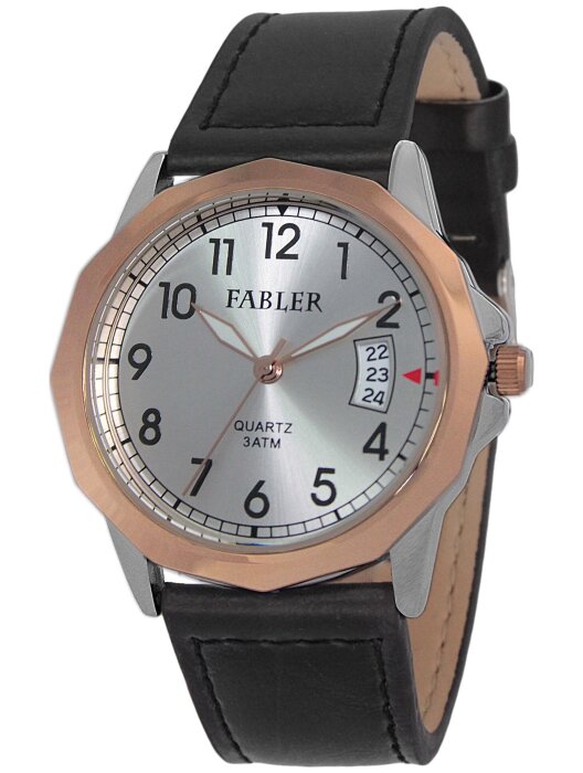 Наручные часы FABLER FM-710040-6 (сталь) 1 кален-рь,кож.рем