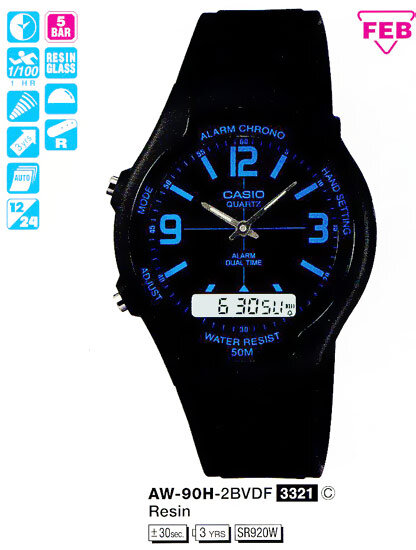 Наручные часы CASIO AW-90H-2B