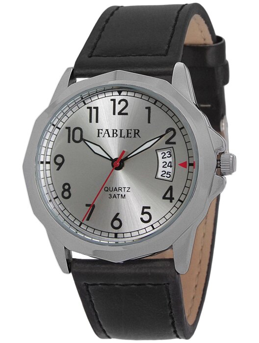 Наручные часы FABLER FM-710040-1 (сталь) 1 кален-рь,кож.рем