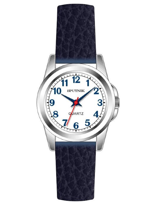Наручные часы Спутник Л-200930-1 (бел.,син.оф.) синий рем