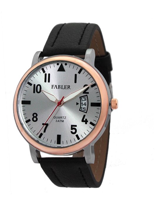 Наручные часы FABLER FM-710080-6 (сталь) 1 кален-рь,кож.рем