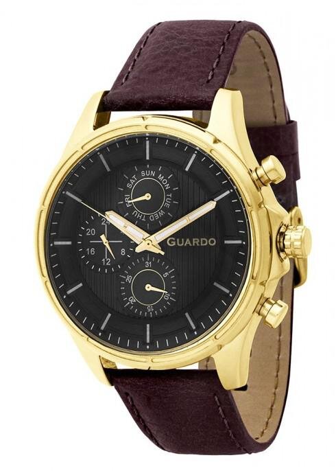 Наручные часы GUARDO Premium 11173-9 коричневый