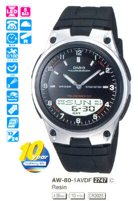 CASIO AW-80-1A