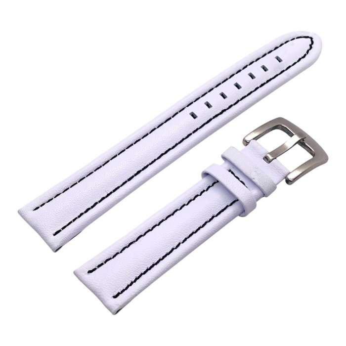 Ремешок BREATLING XL Белый с черной строчкой 18мм