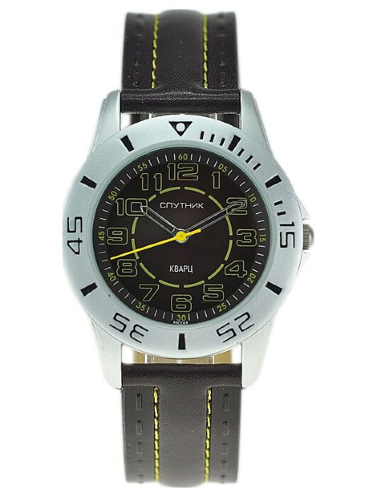 Наручные часы Спутник 3436B-1 (корич.,желт.оф.)