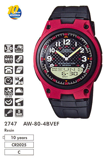 Наручные часы CASIO AW-80-4B