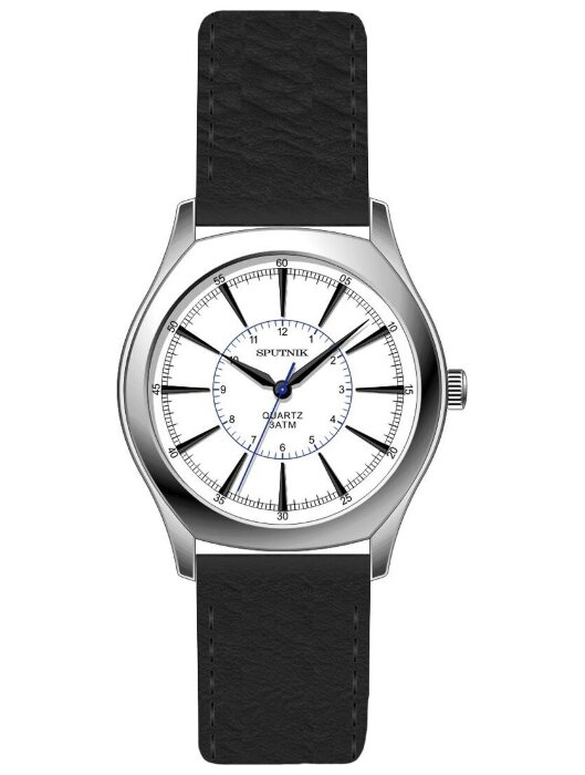 Наручные часы Спутник М-858461 Н-1 (бел.ый) кож.рем