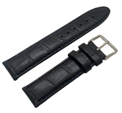Ремешок AVIATOR чёрн.кроко 20х20мм Ремешок AVIATOR чёрн.кроко 20х20мм