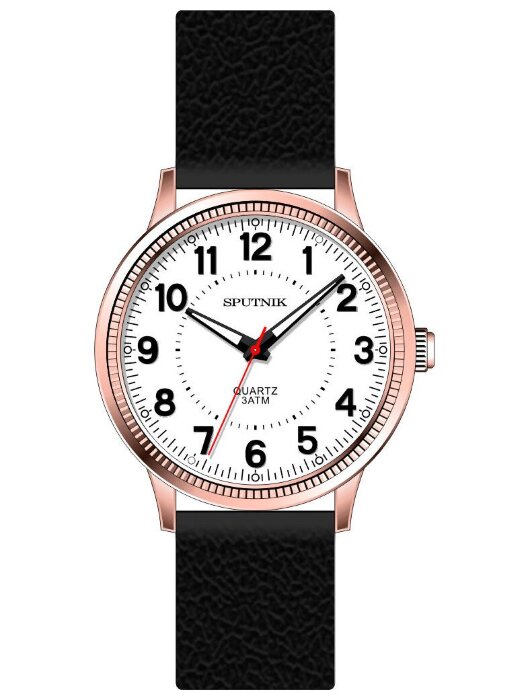 Наручные часы Спутник М-858273 Н-8 (бел.)кож.рем