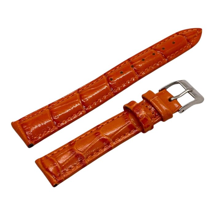 5.Ремешки NAGATA Рыжий КРОКО лак 16мм