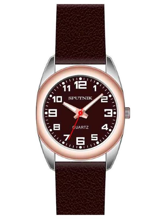Наручные часы Спутник Л-200550-6 (корич.) коричневый рем