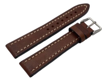Ремешок AVIATOR коричневый бел.стр 20х18мм Ремешок AVIATOR коричневый бел.стр 20х18мм
