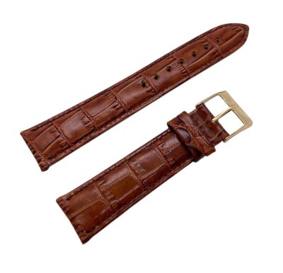 Ремешки NAGATA Коричневый КРОКО 4 20мм