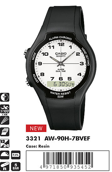 Наручные часы CASIO AW-90H-7B