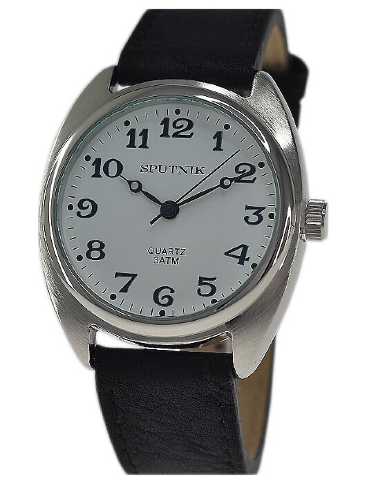 Наручные часы Спутник М-858080-1 (бел.)кож.рем