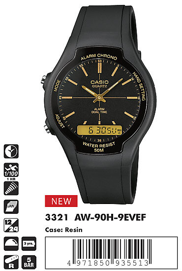 Наручные часы CASIO AW-90H-9E