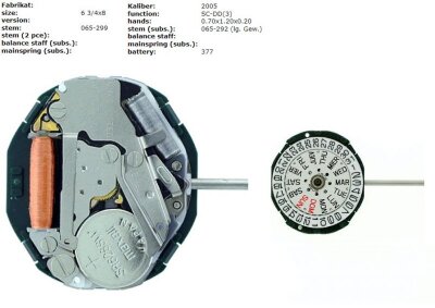 Механизм Miyota 2005-3