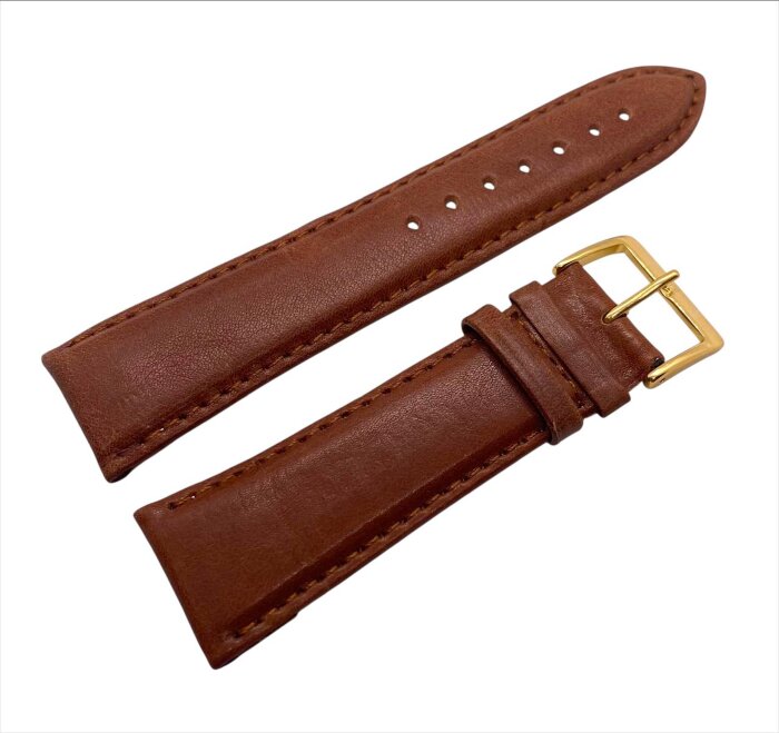 9.Ремешки NAGATA Коричневый гладкий 8 24мм