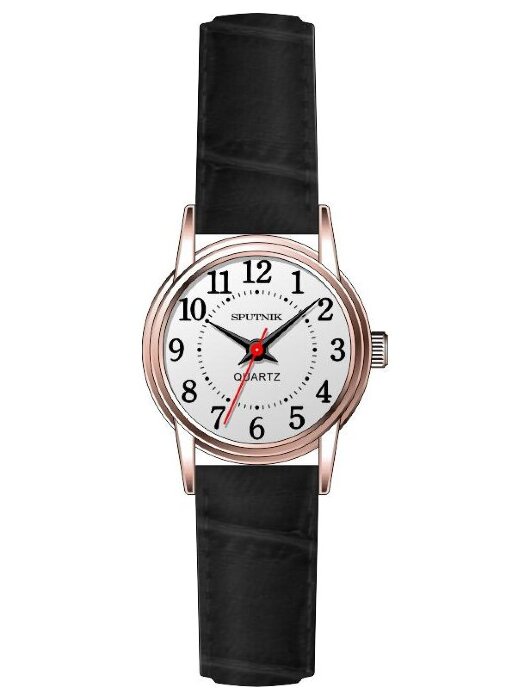 Наручные часы Спутник Л-201350-8 (сталь) черный рем