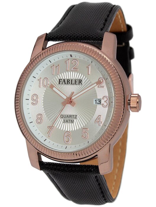 Наручные часы FABLER FM-710140-8 (сталь) 1 кален-рь,кож.рем