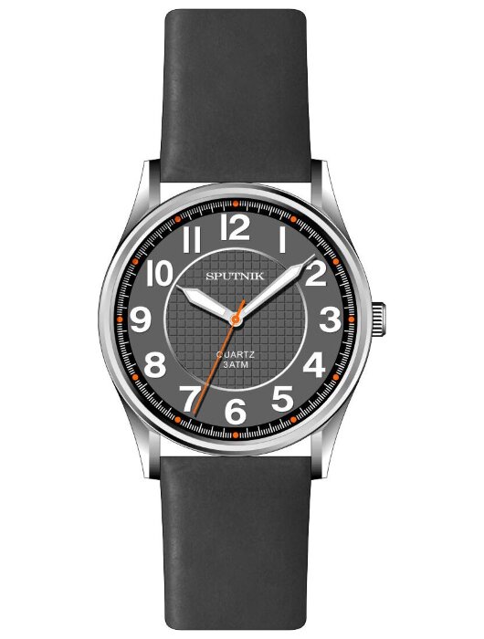 Наручные часы Спутник М-858383 Н-1 (серый) кож.рем