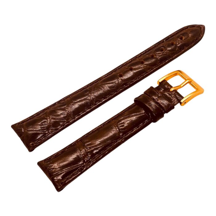 5.Ремешки NAGATA Коричневый КРОКО 53 16мм