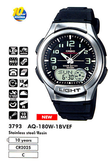 Наручные часы CASIO AQ-180W-1B
