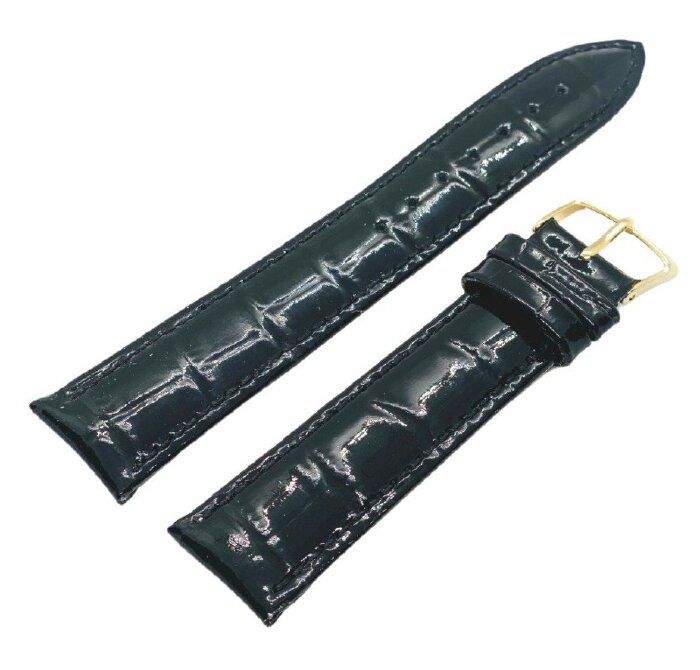 7. Modeno Черный Kroko 1(лак) 18мм