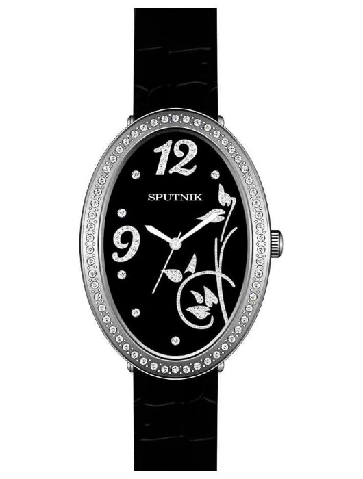 Наручные часы Спутник Л-300213-1 (черн.) черный рем