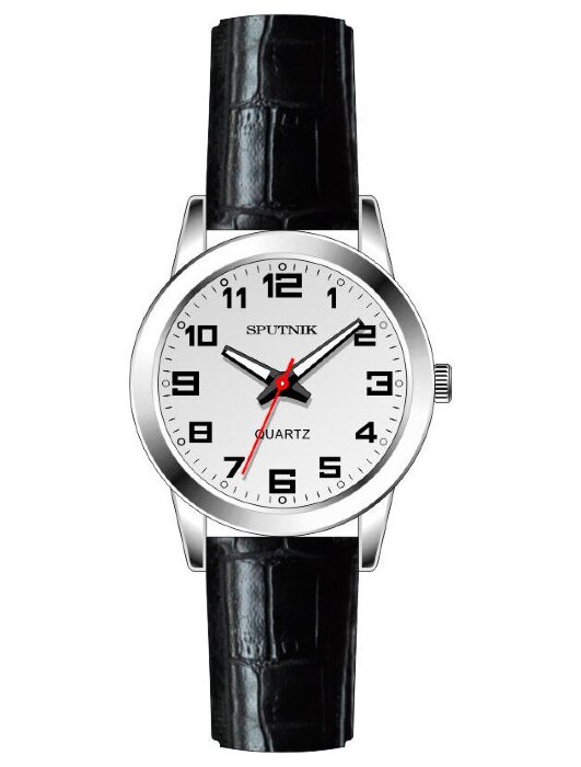 Наручные часы Спутник Л-200920-1 (сталь) черный рем