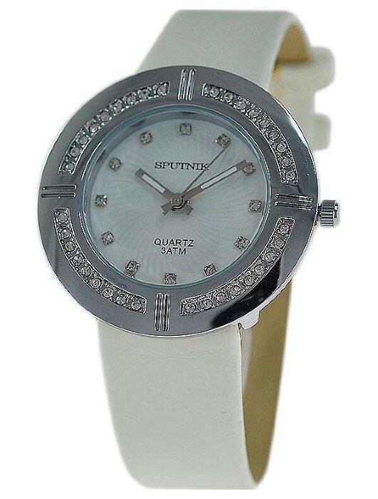 Наручные часы Спутник Л-300512-1 (бел.) кам.,белый рем