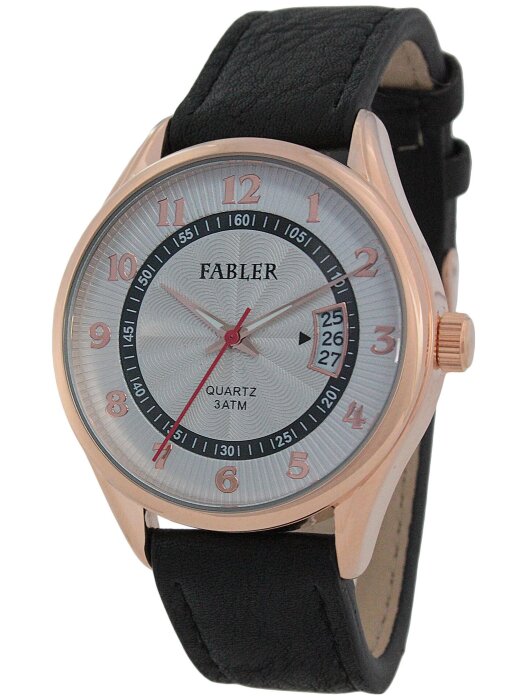 Наручные часы FABLER FM-710200-8 (сталь) 1 календарь,кож.рем