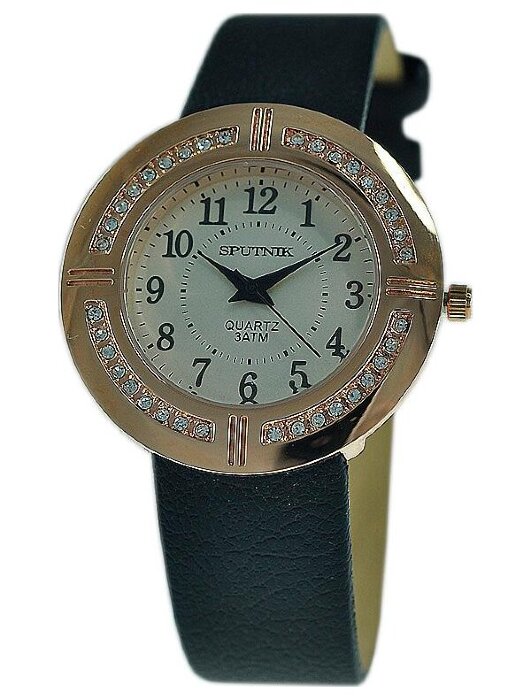 Наручные часы Спутник Л-301030-8 (бел.) черный рем