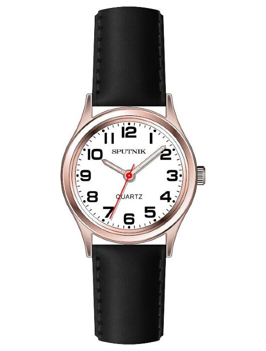 Наручные часы Спутник Л-201320-8 (бел.) черный рем
