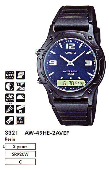 Наручные часы CASIO AW-49HE-2A