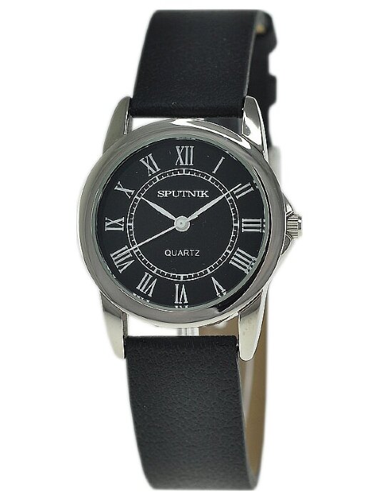 Наручные часы Спутник Л-200611-1 (черн.) черный рем