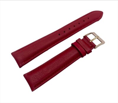 Ремешки NAGATA Красный гладкий 18мм
