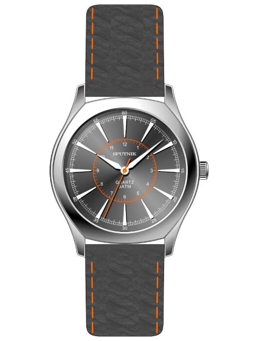Наручные часы Спутник М-858461 Н-1 (серый)кож.рем