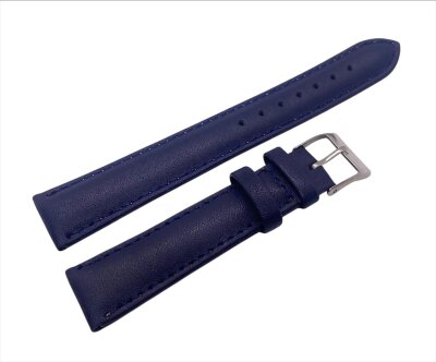 Ремешки NAGATA Синий гладкий 18мм