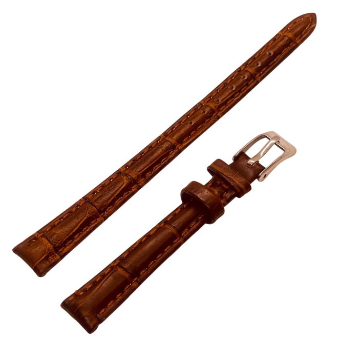 Ремешки NAGATA Коричневый KROKO 74 10мм