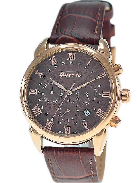 Наручные часы GUARDO S00980A.8 коричневый